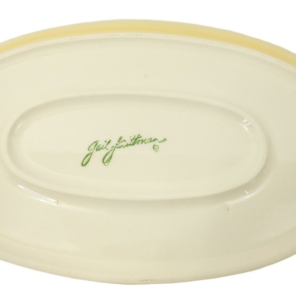 Gail Pittman Sienna Oval Serving Platter Plate Tray Southern Living at Home Red - Picture 8 of 8